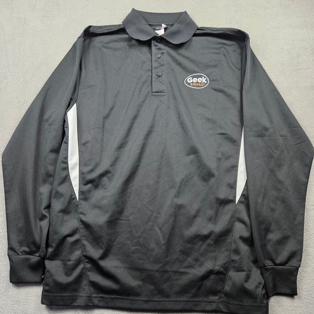 Geek Squad Uniform Polo Shirt Long Sleeve Mens L Work Cosplay